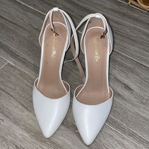 White heels size 8.5